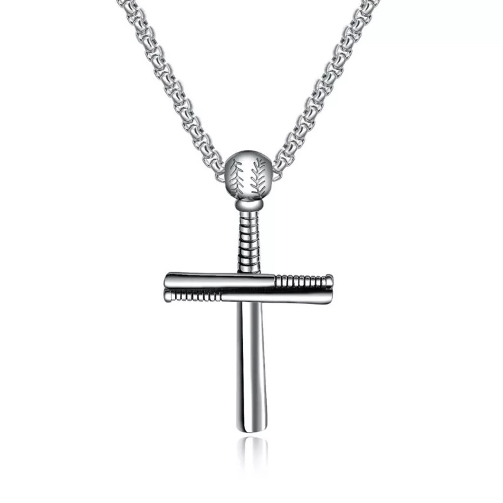 Waterproof Silver Cross Necklace For Men Or Women